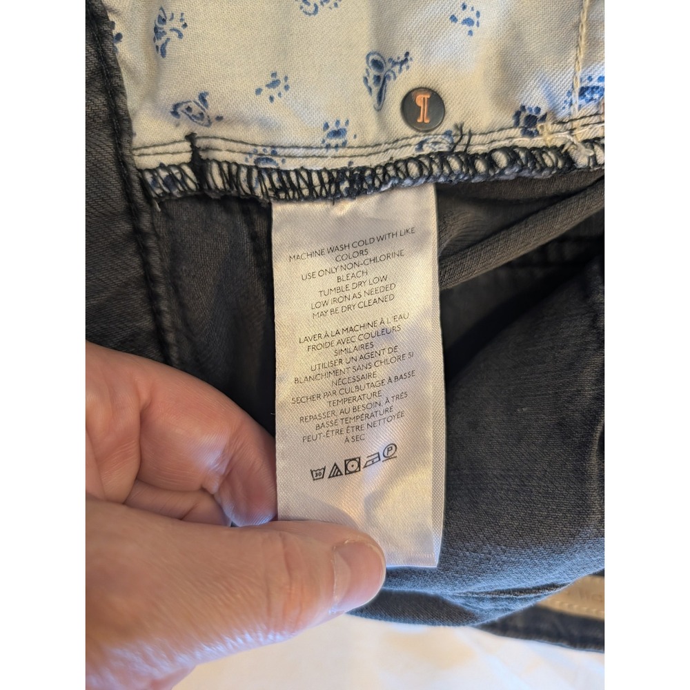 Pilcro and the Letterpress High Rise Cuffed Denim Shorts Black Size 29 - Picture 8 of 9